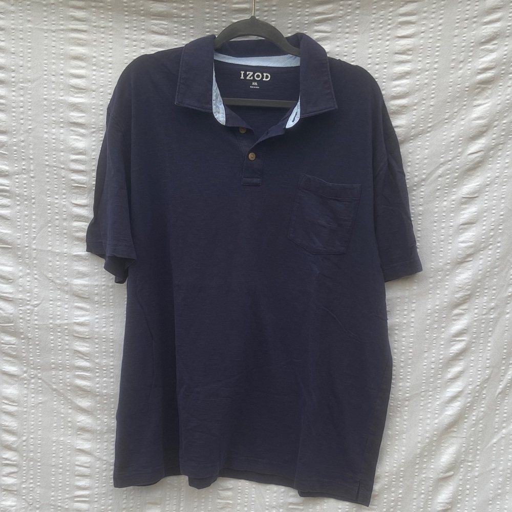 IZOD Men's Dark Blue Polo Shirt XXL